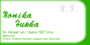 monika hupka business card